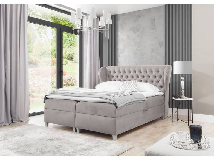 MF Design Boxspringbett Boxspringbett JOKER mit Bettkasten und Federautomatik, Vorhanden