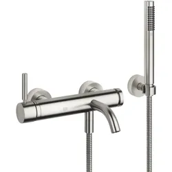 Dornbracht Meta Einhandmischer 33233660-06 für Wanne, Wandmontage, mit Garnitur, platin matt