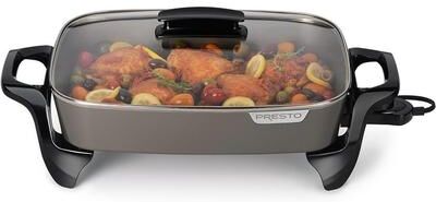 Presto 16-Inch Ceramic Electric Skillet, Grey