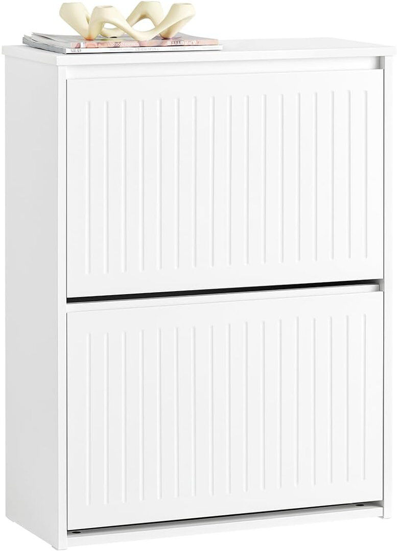 Latitude Run Shoe Storage Cabinet White 6