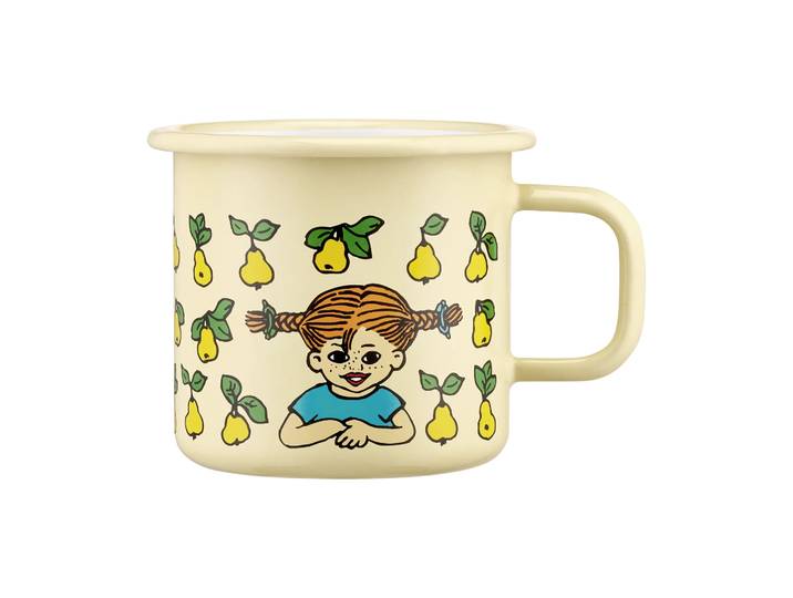 Muurla Tasse en émail Fifi Brindacier 3,7 dl Fruits