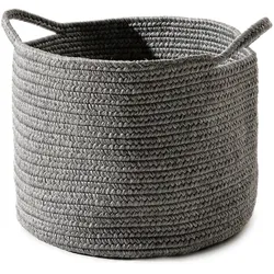 benuta Nest - Korb Nandi Grau 30x30x25 cm