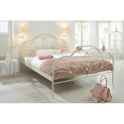 Metallbett HOME AFFAIRE "TOPSELLER", weiß, L:205cm, Betten, mit aufwendiger Verzierung, romantischer Stil
