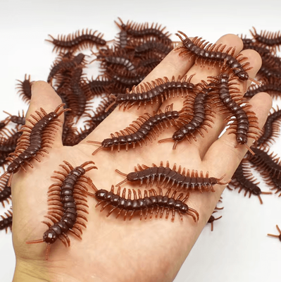 Inspire Curations 48PCS Realistic Fake Bugs Halloween Prank Insects Decoration Set fzwg 48pcs