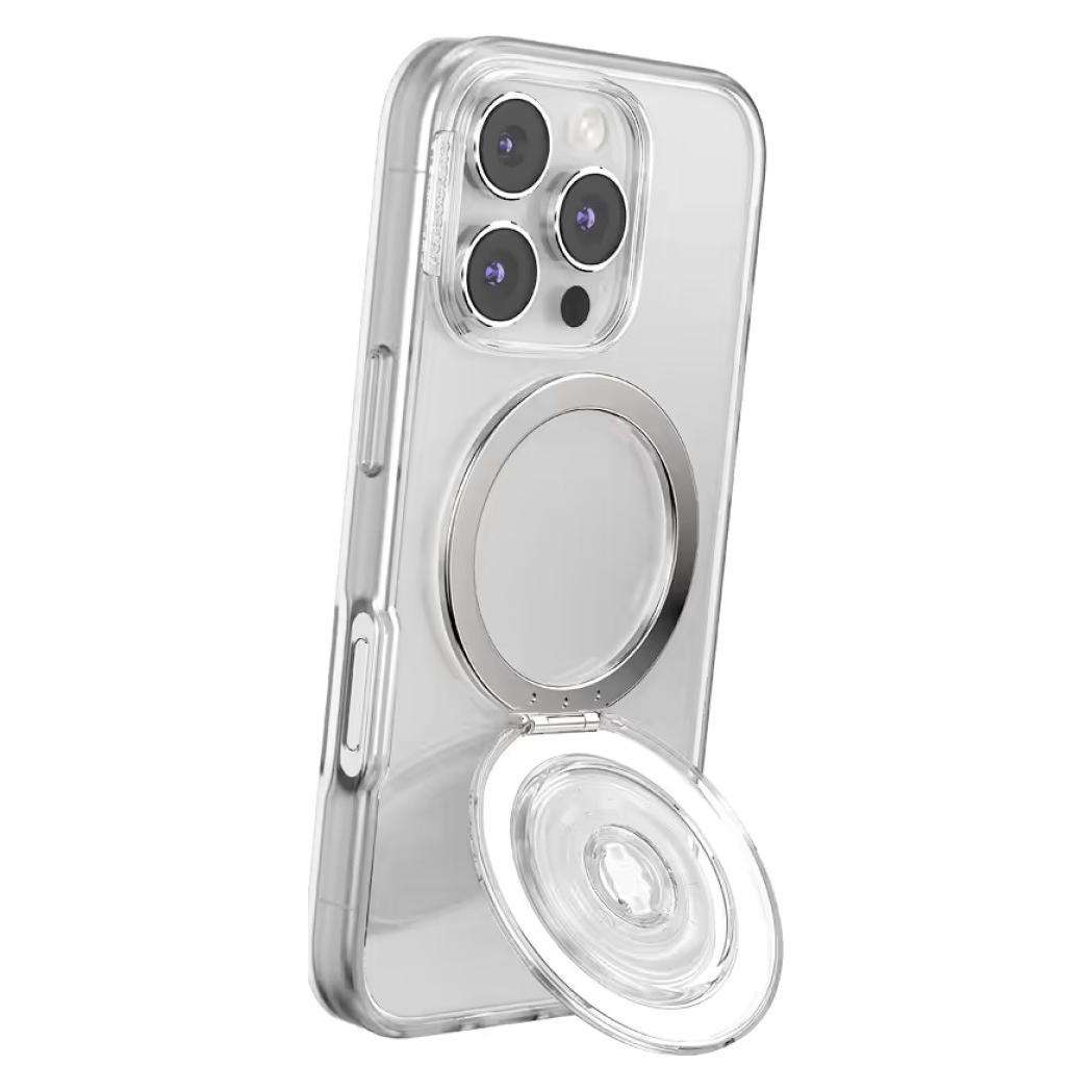 PopSockets Kick-Out Grip MagSafe phone grip and stand transparent (809278)