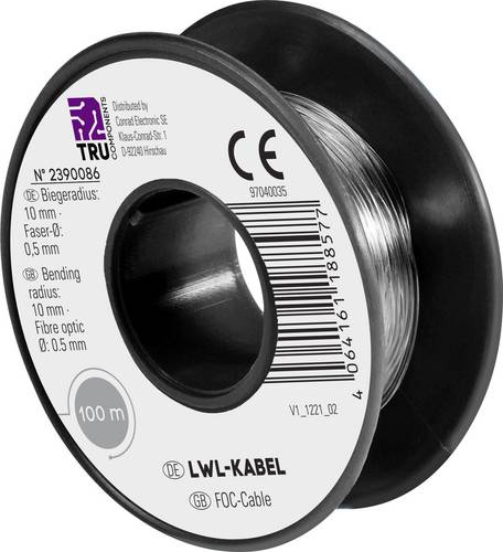 TRU COMPONENTS TC-9560344 POF-Kabel Polymer Simplex 100m