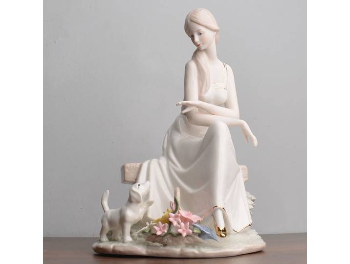 Figurine en céramique de Style européen, beauté occidentale, salon, armoire à vin, meuble TV, décoration de la maison