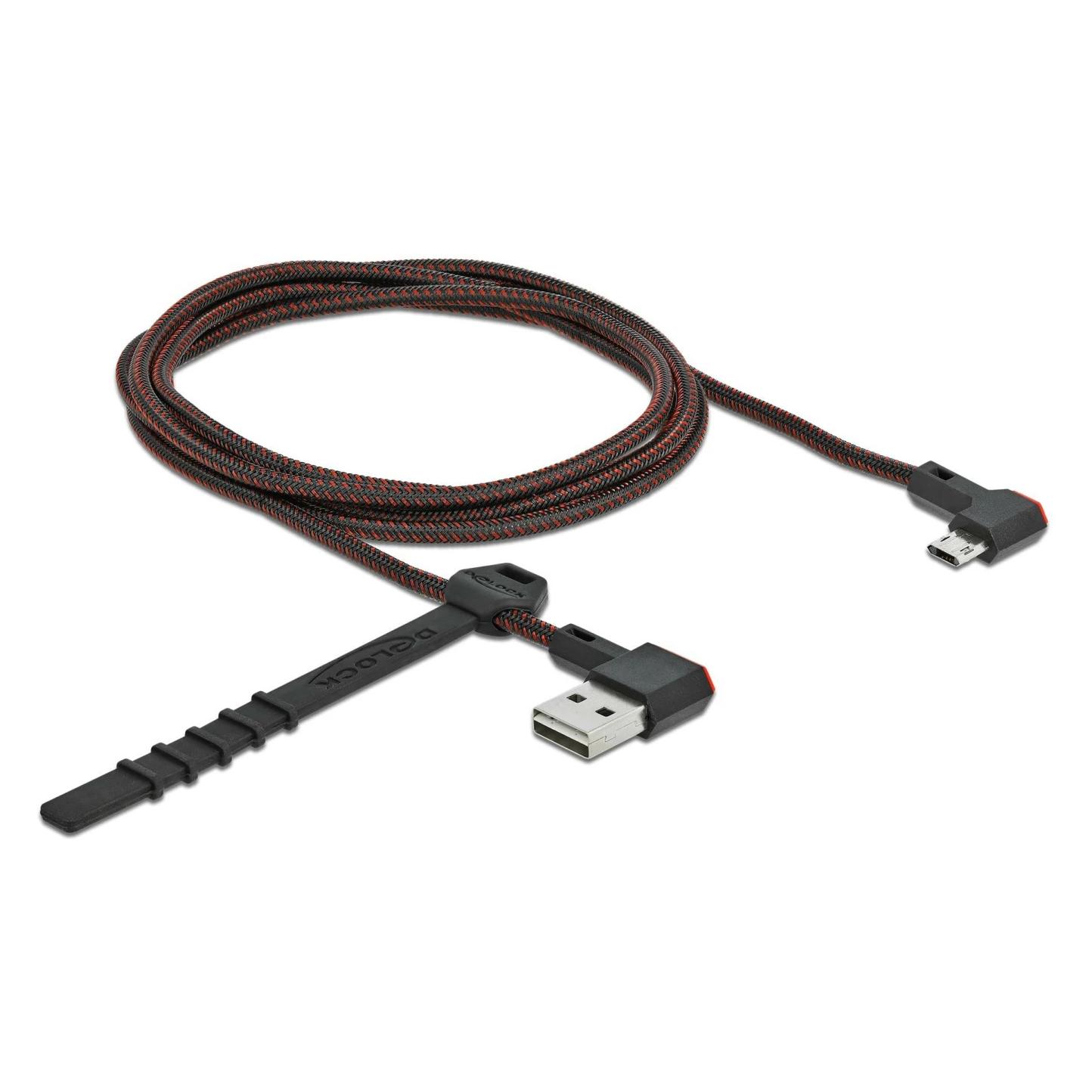 Delock USB-Kabel EASY USB, A-MicroB gewinkelt 1.5 m (1.50 m, USB 2.0) (85272)