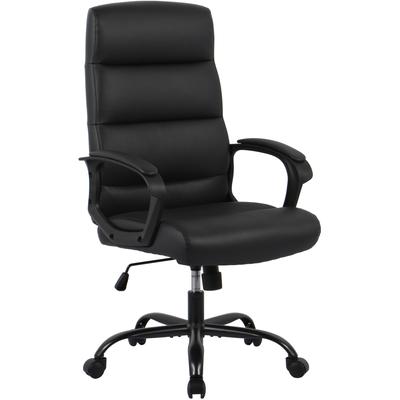 Chefsessel OTTO HOME "GRAYSON", schwarz, B:61cm T:64cm, Stühle, Bürostuhl, komfortable Polsterung, Wippfunktion