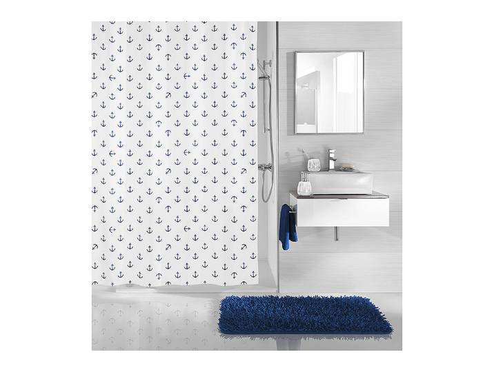 Kleine Wolke Duschvorhang Anchor Blau 180 × 200 cm