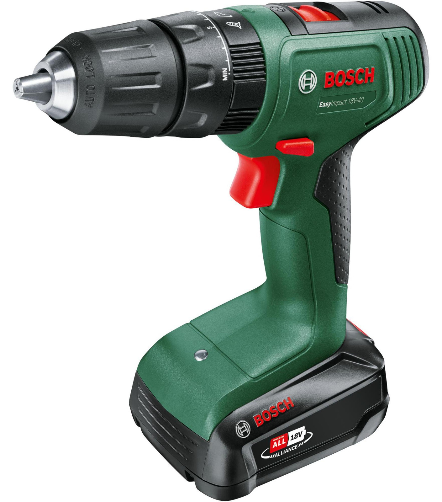 Bosch Home and Garden 18V Cordless Impact Drill met 2 Li-Ion 1.5Ah batterijen en oplader