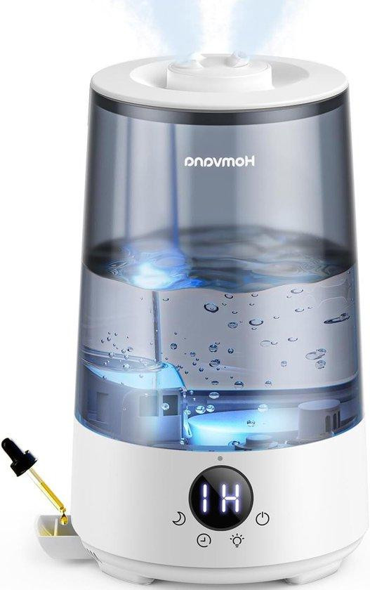 Homvana Luchtbevochtiger Mist Diffuser met 7 Kleuren, 36 Liter