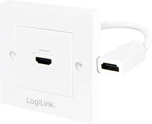LogiLink AH0014 HDMI Adapter [1x HDMI-Buchse - 1x HDMI-Buchse] Weiß