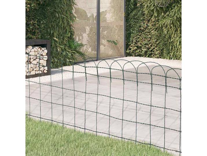 vidaXL Beetzaun Pulverbeschichtetes Eisen 10×0,65 m
