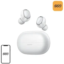 QCY Melobuds A30 kabellose Ohrhörer (Weiss) (ANC, 50 h, Kabellos), Kopfhörer, Weiss