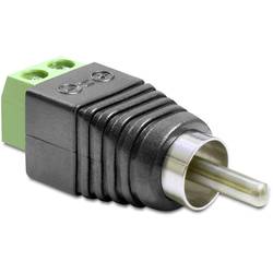 Delock 65417 Cinch Adapter [1x Cinch-Stecker - 1x 2-Draht-Leitung] Schwarz 0.00 m