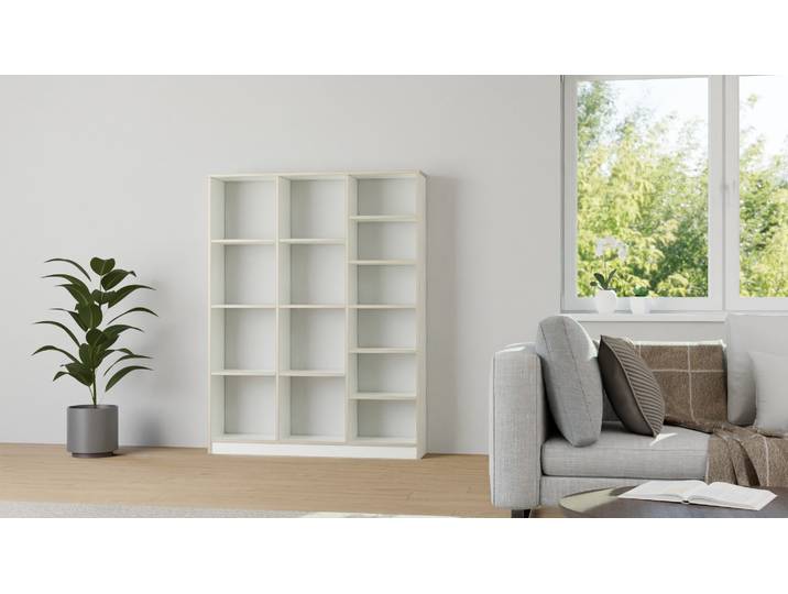 Schlichter Raumteiler Premium Dekore Weiß Multiplex Kante