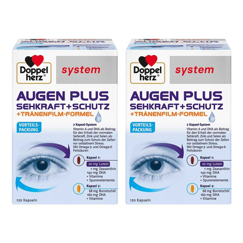 Queisser Pharma GmbH & Co. KG Doppelherz Augen Plus Sehkraft+schutz System Kapsel (n) 08104607