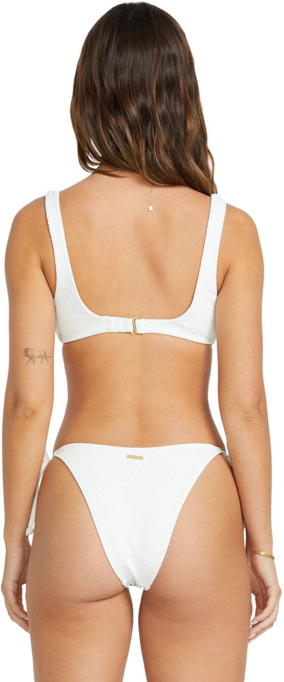 Bikini-Hose BILLABONG "Salt And Sol Tie Side Hike", Damen, Gr. XL, weiß, Obermaterial:91% Polyester, 9% Elasthan., Badehosen Bikini-Hose