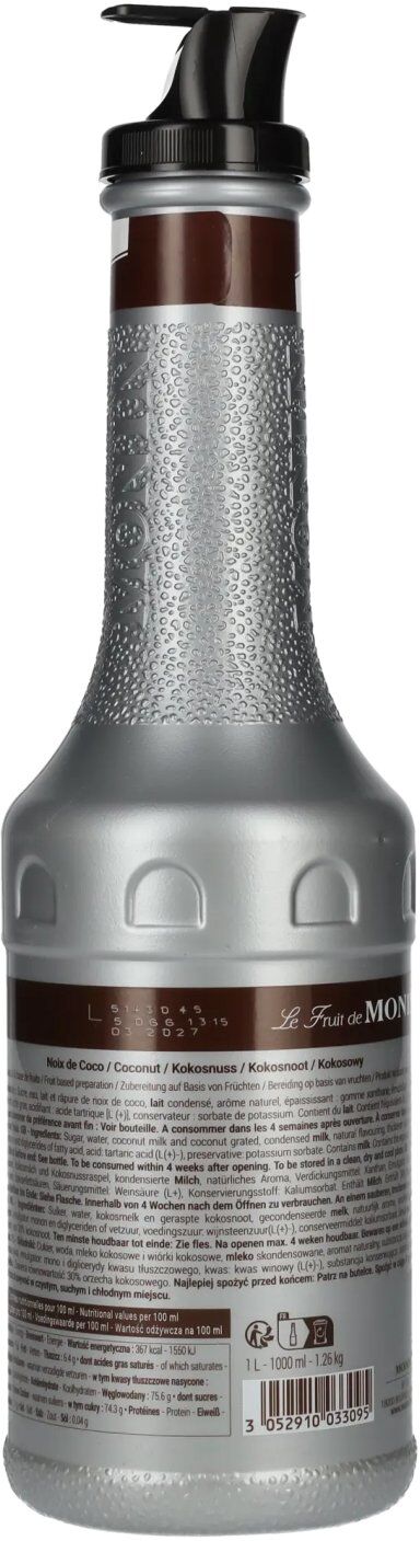 Monin Fruchtpüree KOKOSNUSS 1l PET