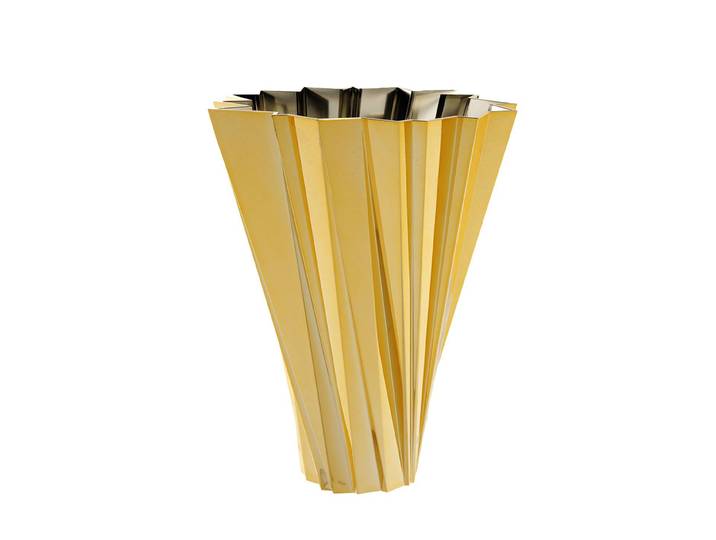 KARTELL vase SHANGHAI MÉTALLISÉS PRECIOUS COLLECTION [DERNIÈRE PIÈCE] (Or - PMMA métallisé)