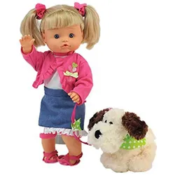 Dimian Bambolina Nena mit Hund, 42cm