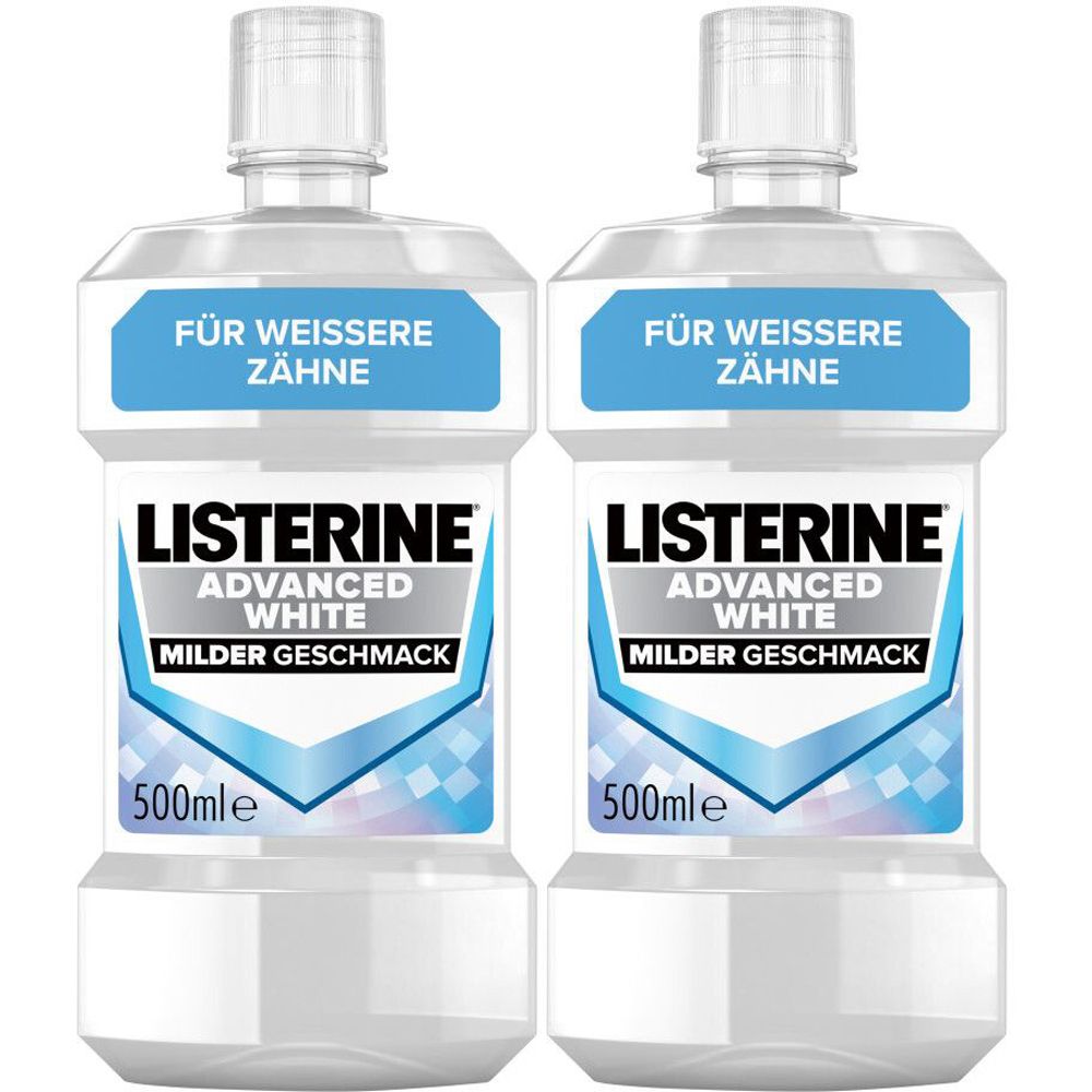 Listerine Advanced White x2 2x500 ml Lösung