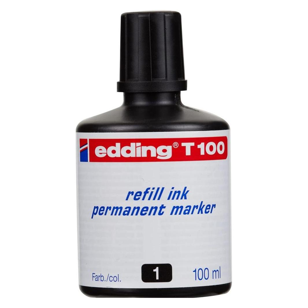 Edding Permanent Marker Tusche T-100-1 (Schwarz, 1 Stk.) (T-100-1)