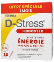 Synergia d-Stress Booster Pack Eco 1Mois - Boite de 30 Sticks - Boîte 30 sachets
