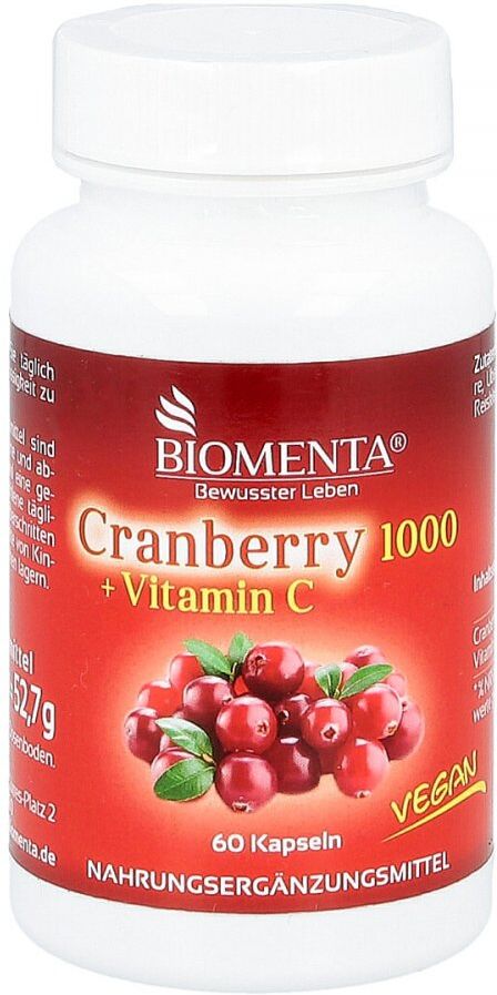 Cranberry 1000+vitamin C vegan Kapseln