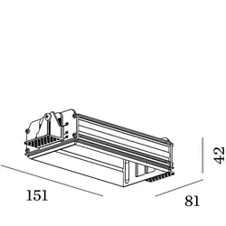 Wever & Ducré Zubehör für STRANGE 2.0 / SNEAK TRIMLESS 2.0 - Einputzrahmen Aluminium WEV-90017121