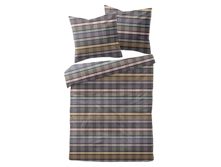 Dormisette Mako-Satin Bettwäsche Streifen lila