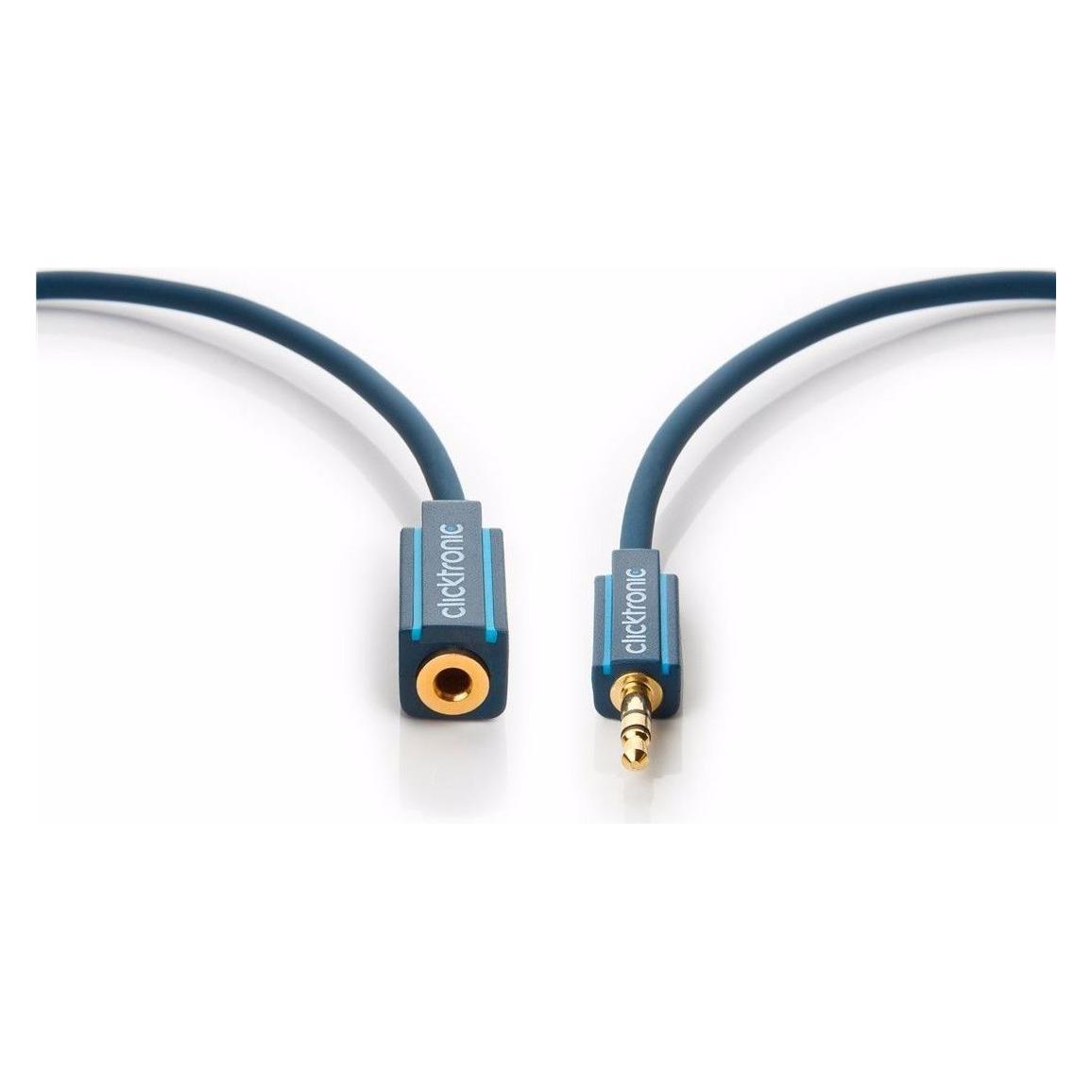 clicktronic MP3 Audio-Verlängerung (5 m, AUX Kabel) (70489)