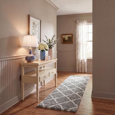 SAFAVIEH Hudson Shag Estella Diamond Trellis 2-inch Thick Rug