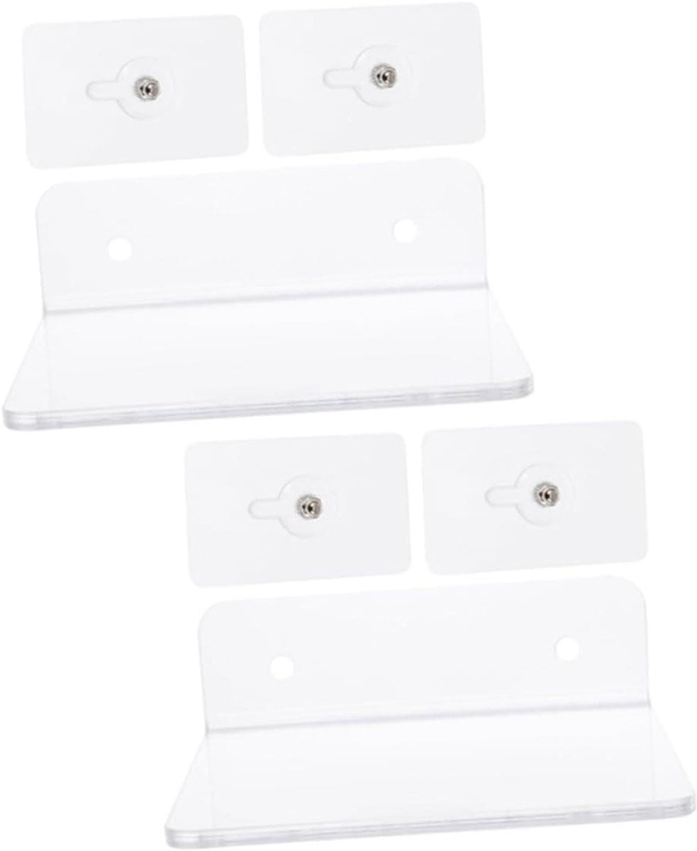 Transparante Zwevende Acryl Wandplank voor Badkamer, Keuken of Slaapkamer - Breedte: 10,5 cm