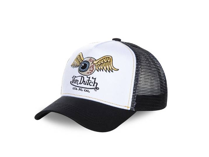 VON DUTCH Casquette Trucker Art Noir et Blanc The Flying Eye