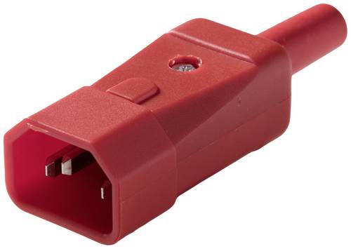 Martin Kaiser 749/rt Kaltgeräte-Steckverbinder Stecker, gerade 10A Rot 1St.
