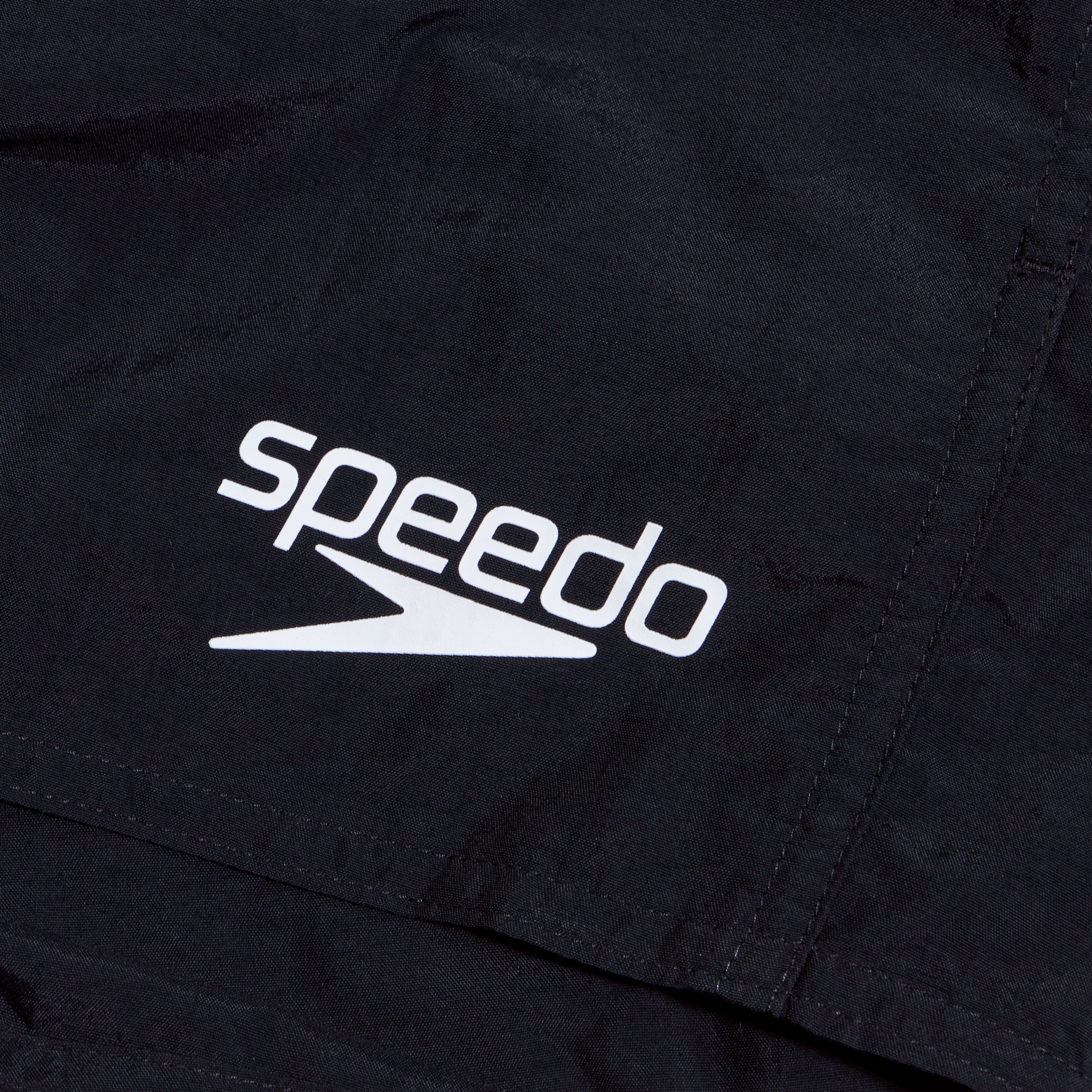 Badeshorts SPEEDO "Bade-Shorts JOHN für Jungs", Jungen, Gr. S (110/116), N-Gr, schwarz, Gewirkt, Obermaterial: 100% Nylon, Badehosen Badeshorts, für Kinder und Jugendliche, mit Gesässtasche mit Abflusssystem schwarz S (110/116), N-Gr