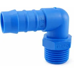 Einschraubstutzen 90 Winkel blau WES - 12mm x R 1/4"