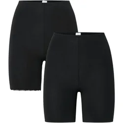 Tchibo - 2 Radler-Shorts - Damen - Gr. S - schwarz