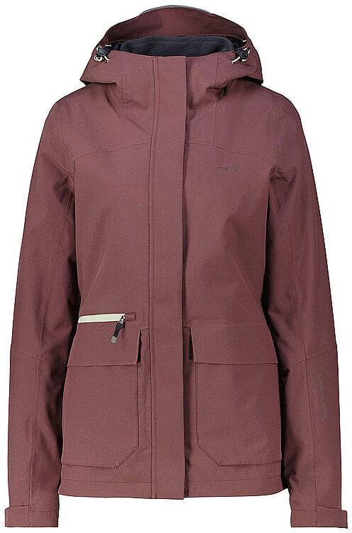 MERU Damen Wanderjacke Arboga 3in1 Hoodie dunkelrot   40 W
