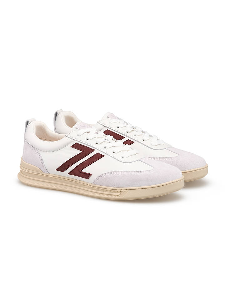 LLOYD Leder-Sneakers in Bordeaux/ Weiß - 43
