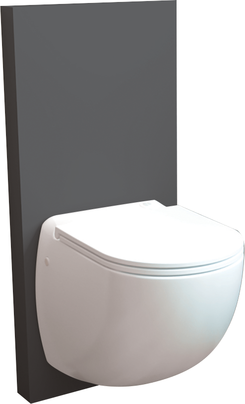 WC suspendu SFA 0044ABOX anthracite, suspendu, sans carrelage
