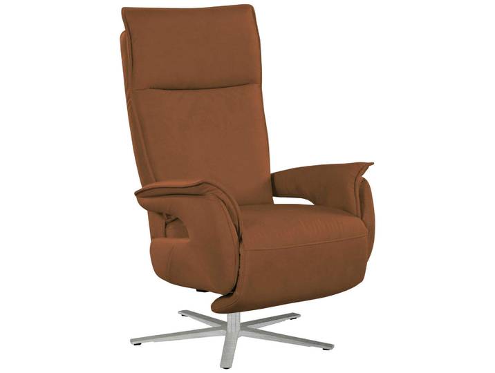 Cantus Fernsehsessel, Cognac, Metall, 77x116x80 cm, Made in EU, Relaxfunktion, Netzbetrieb, Wohnzimmer, Sessel, Fernsehsessel