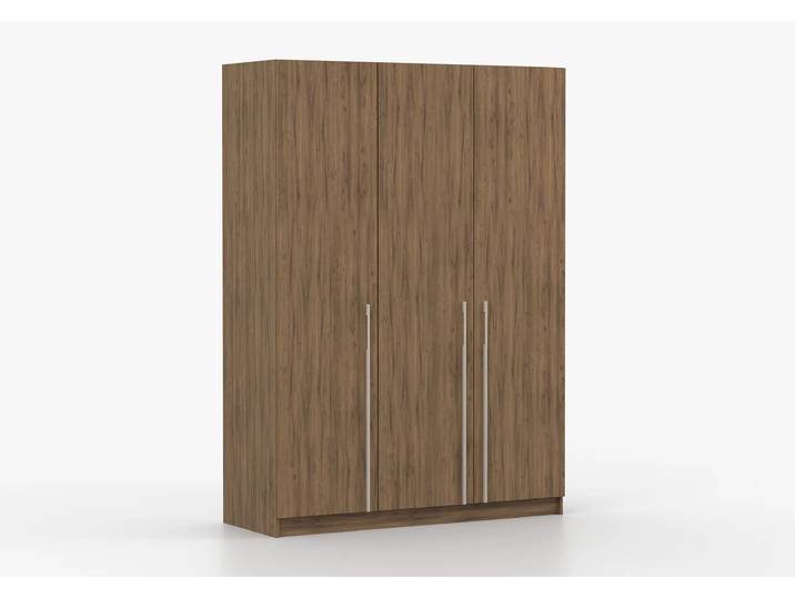 Drehtürenschrank ROSA III 3D 150 cm Nussbaum Nussbaum Kaschmir