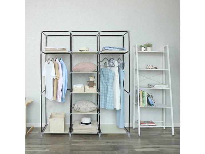 Stoffschrank Branville II 150 x 175 x 45cm Beige/Beige