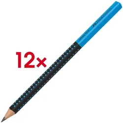 Faber-Castell (Schule) 12er-Pack Bleistifte »Jumbo Grip Two Tone« blau