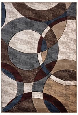 MDA Rugs Orelsi Brown/Grey Polyester Area Rug