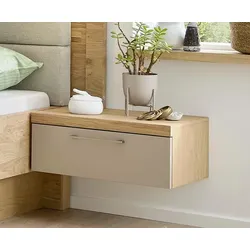Musterring Nachttisch Minto 2.0 Lack Grau Taupe