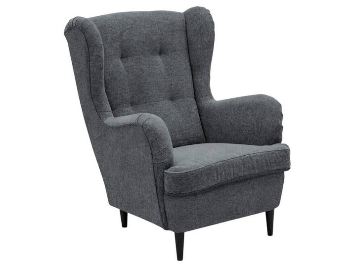 Carryhome Ohrensessel, Anthrazit, Schwarz, Holz, Buche, massiv, 78x102x98 cm, Stoffauswahl, Wohnzimmer, Sessel, Ohrensessel